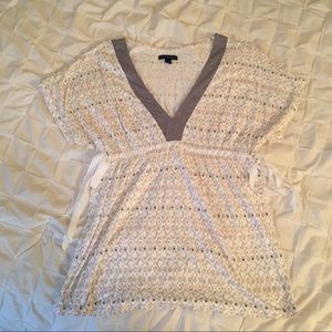 American Eagle babydoll tee with side ties